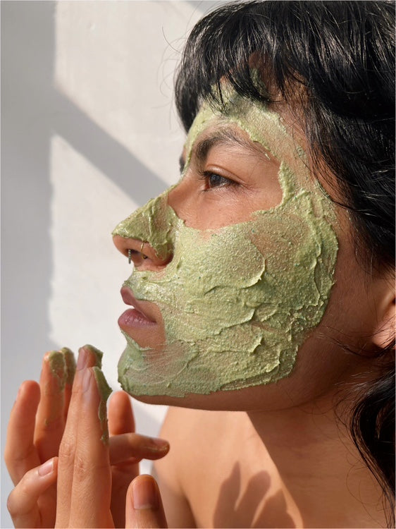 Mascarilla facial arcilla verde y algas